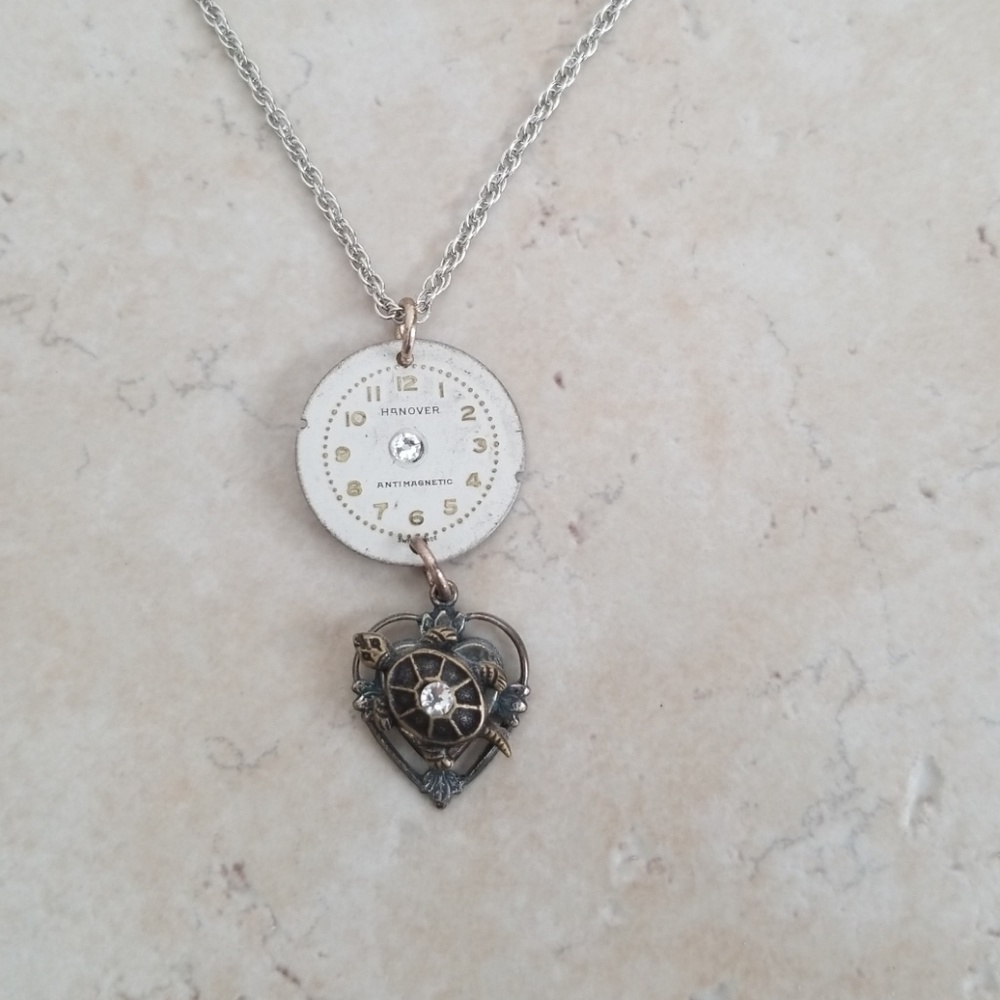 Turtle time necklace
